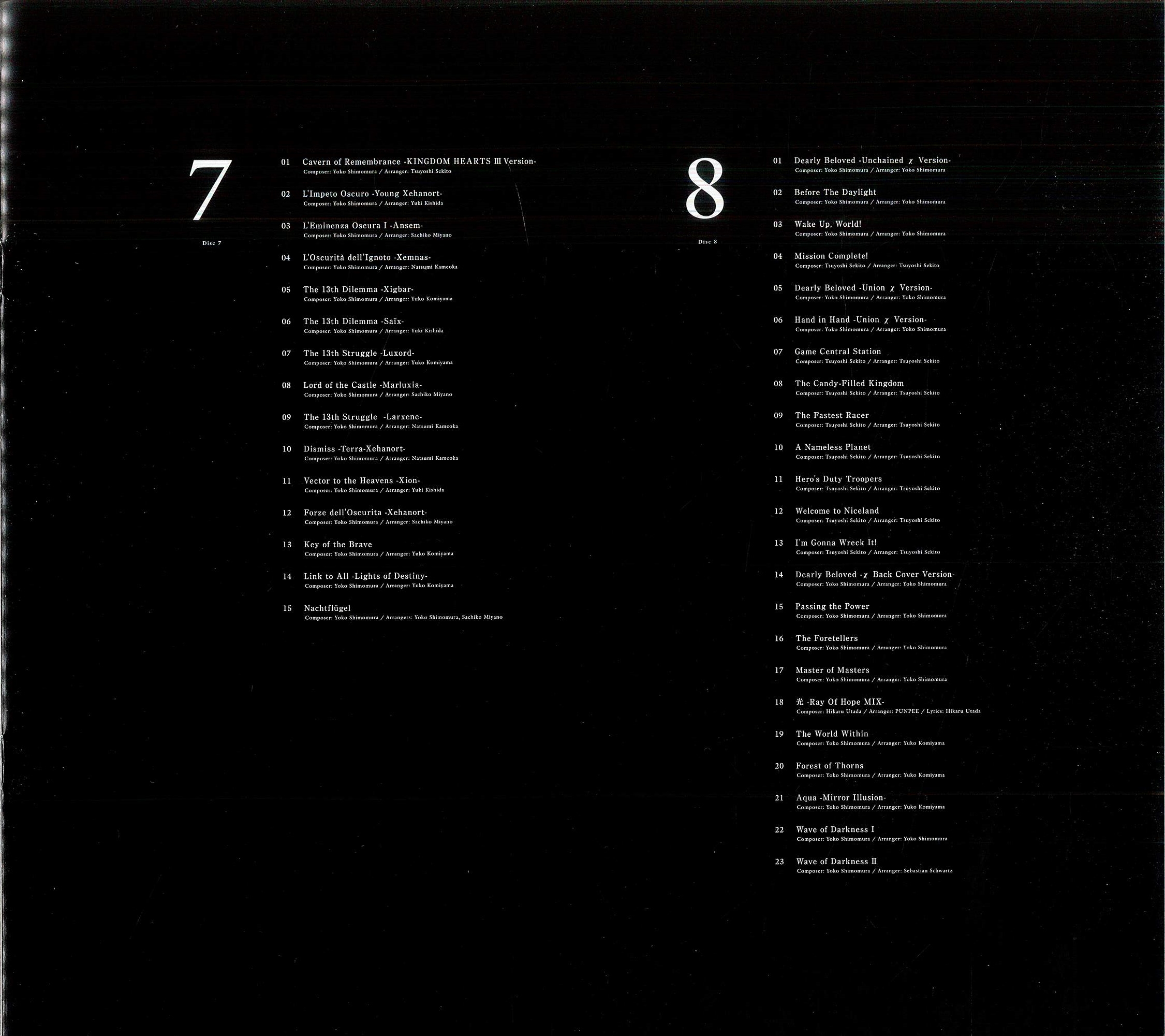 KINGDOM HEARTS - III, II.8, Unchained χ & Union χ [Cross